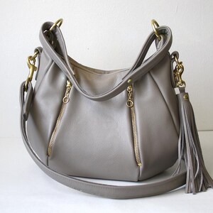OPELLE Baby Ballet Bag Pebbled Leather in Dove Grey Ready to Ship Etsy Canada