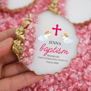 Personalized Baptism Magnet Favors, Baptism favors for guest, First communion Mi Bautizo, Communion Favor, Christening Favor