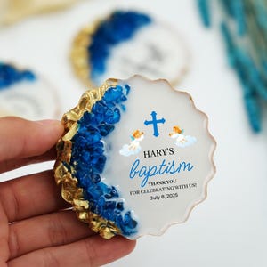 Personalized Baptism Magnet Favors, Baptism favors for guest, First communion Mi Bautizo, Communion Favor, Christening Favor