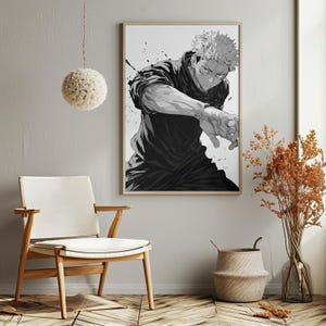Jujutsu Kaisen Manga Art Digital Download Poster - High-Quality Anime Wall Art
