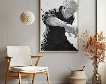 Jujutsu Kaisen Manga Art Digital Download Poster - High-Quality Anime Wall Art