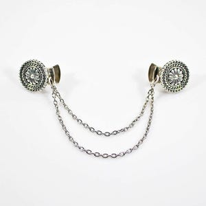 Clip de suéter de doble cadena