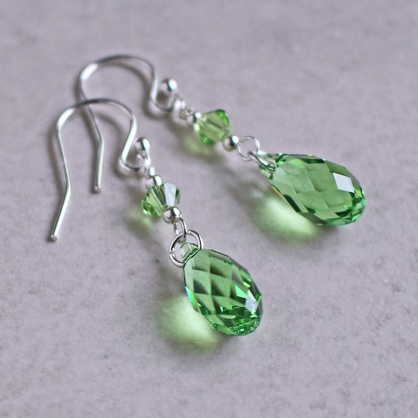 Peridot Earrings - Etsy