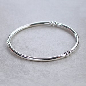 Stacking Stretch Armband aus Sterling Silber oder versilbert