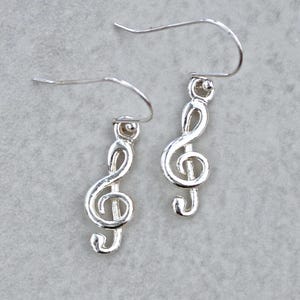 Silver Musical Earrings