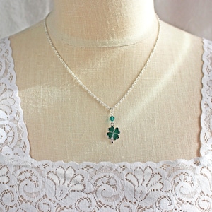 Green 4-leaf Clover Necklace