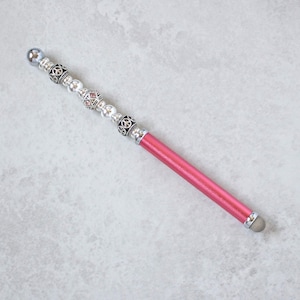 Fuchsia Pink & Silver Stylus