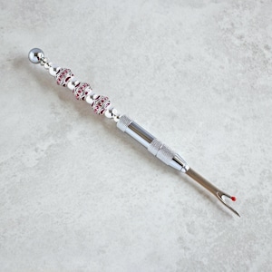 Purple & Silver Beaded Seam Ripper