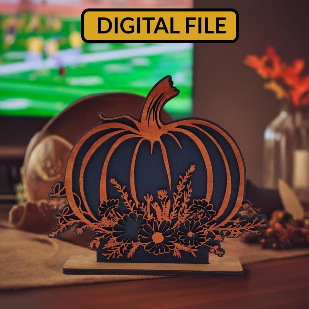 Laser Cut File,pumpkin Decor Small, Medium and Large Designs Included