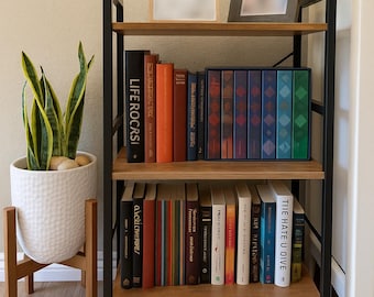 3 Tier Wooden Book Shelf |  Solid Wood Bookcase | Wooden Book Shelves | Wooden Book Rack | Wooden Bookcase | Kids Bookshelf | Standing Shelf