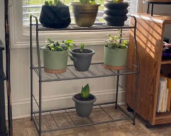 3 Tier Metal Plant Stand Indoor | Modern Plant Stand | Metal Flower Pot Stand | Outdoor Metal Plant Stand | Indoor Plant Stand | Plant Lover
