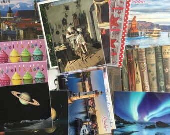 30 nuove cartoline - Postcrossing Postcards Mixed Pack - Ampia varietà - Viaggi Arte Natura e altro
