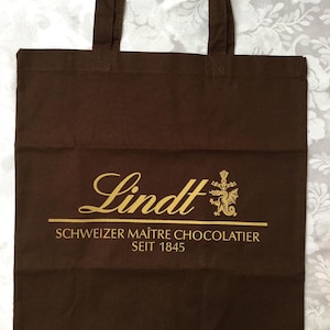 Lindt Chocolate Cotton Tote Bag – Schweizer Chocolatier Seit 1845
