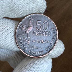 50 Francs 1954 France Copper Coin REPLICA