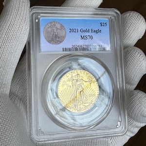 25 dollars USA 2021 года 1/2 унции не золотая! РЕПЛИКА монет