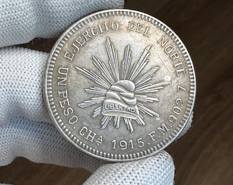 【新年セール】メキシコ　1ペソ銀貨　リストライク　1908-Mo GV PCGS 1898年 メキシコ 1ペソ銀貨 - PCGS AU58 | GoldSilverJapan