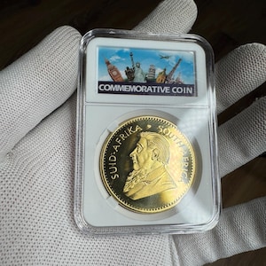 1 Krugerrand 2020 South Africa Gold Plated Coin REPLICA Not Golden