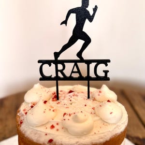 Personalized Silhouette Cake Topper: 3D Printed Hobby & Sport Theme