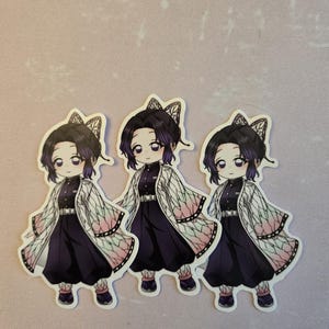 Demon Slayer Shinobu Kocho Chibi Anime Stickers Vinyl