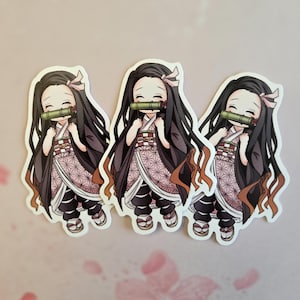 Nezuko Demon Slayer Chibi Anime Stickers Vinyl