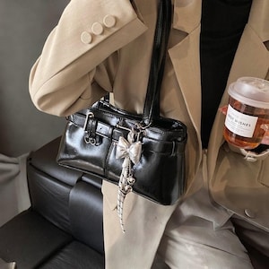 Damen Elegante PU-Leder Umhängetasche - Stylische Crossbody Geldbörse - Lässige Alltags-Tasche - Trendige Schulter Geldbörse - Minimalistische Umhängetasche
