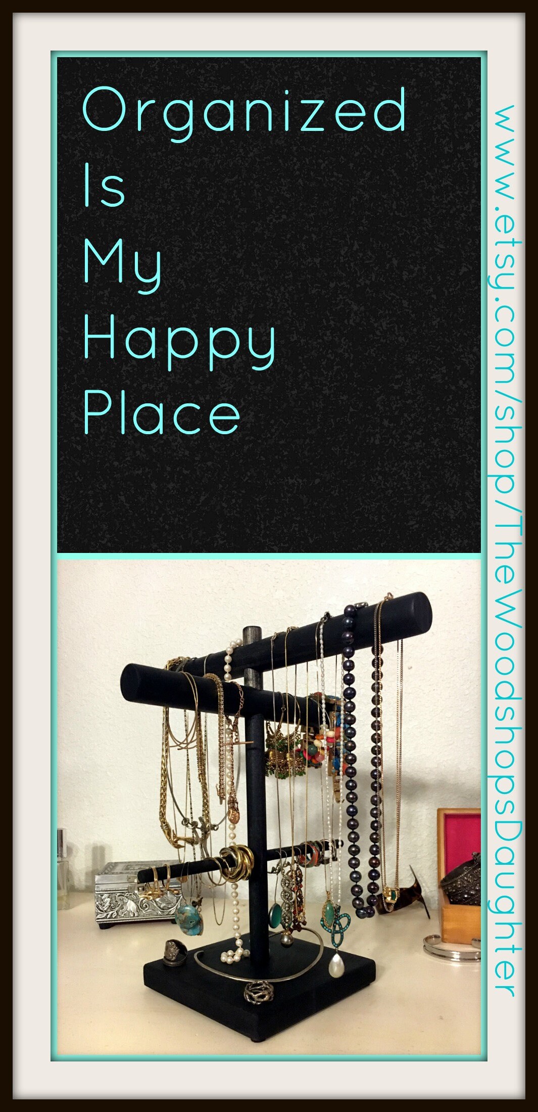 Necklace Holder Jewelry Organizer Necklace Stand Necklace Etsy