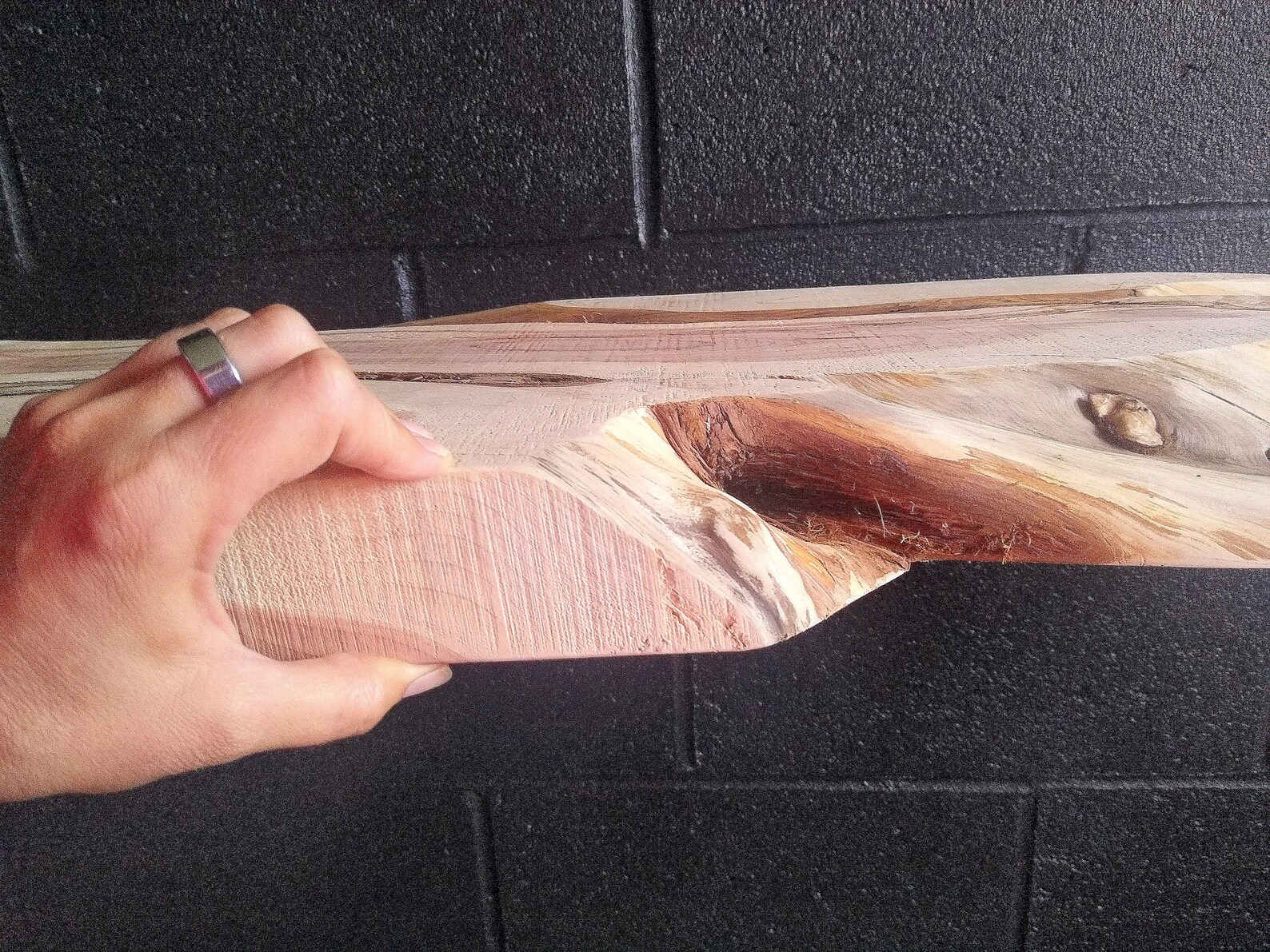 Sanded rough cut cedar live edge board 2 x 16 x 57 cedar Etsy