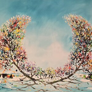Acrylgemälde Im Anfang