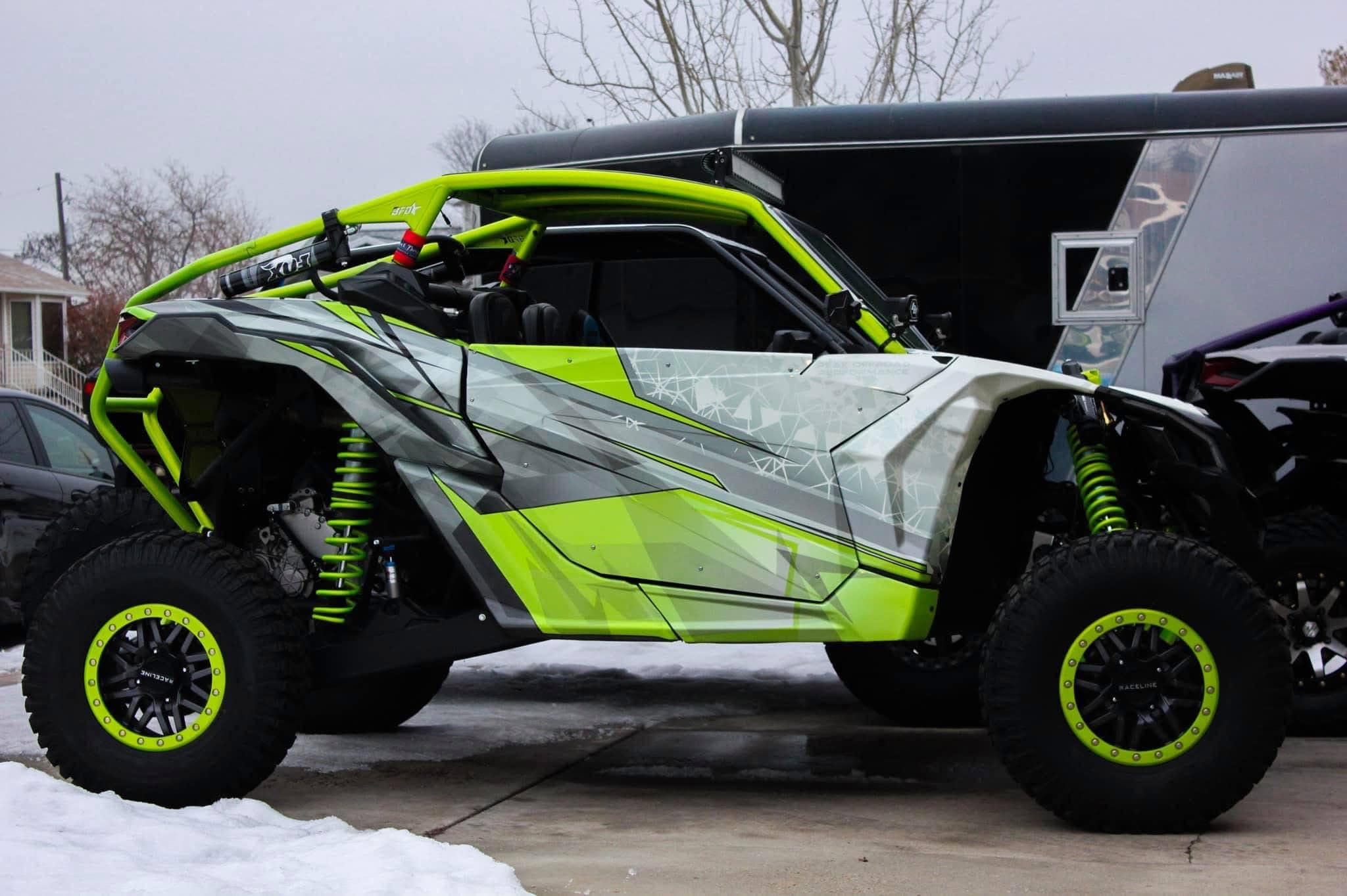 UTV Wrap Graphic Kit Customizable to Fit ANY UTV 2 Seat or 4 Seat sxs Decals In DS1