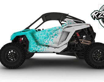 UTV Wrap Graphic Kit Customizable to Fit ANY UTV 2 Seat or 4 Seat sxs Decals In Cracked