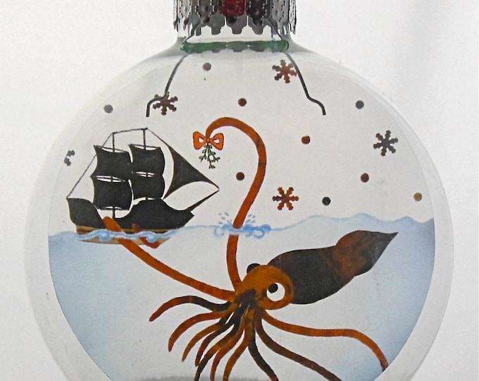 Mr. Squid Christmas Holiday Ornament