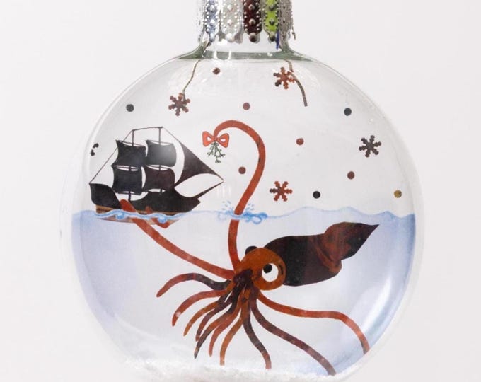 Mr. Squid Christmas Holiday Ornament