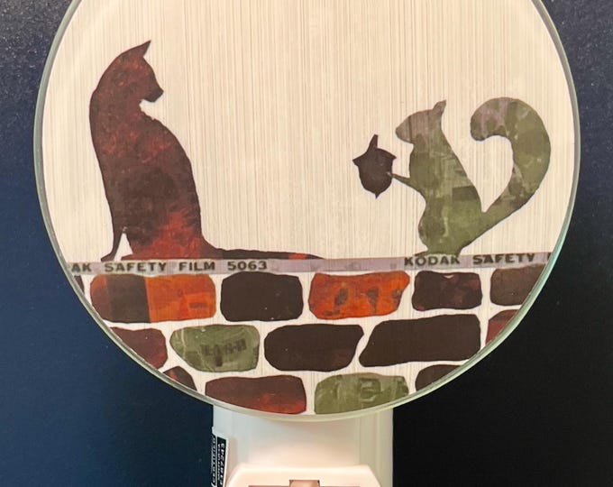 Truce - Cat and Squirrel Night Light