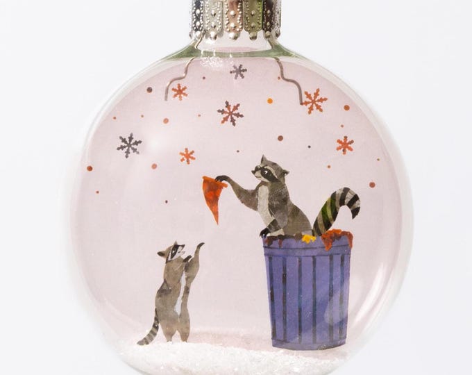Spirit of Giving - Raccoon Ornament