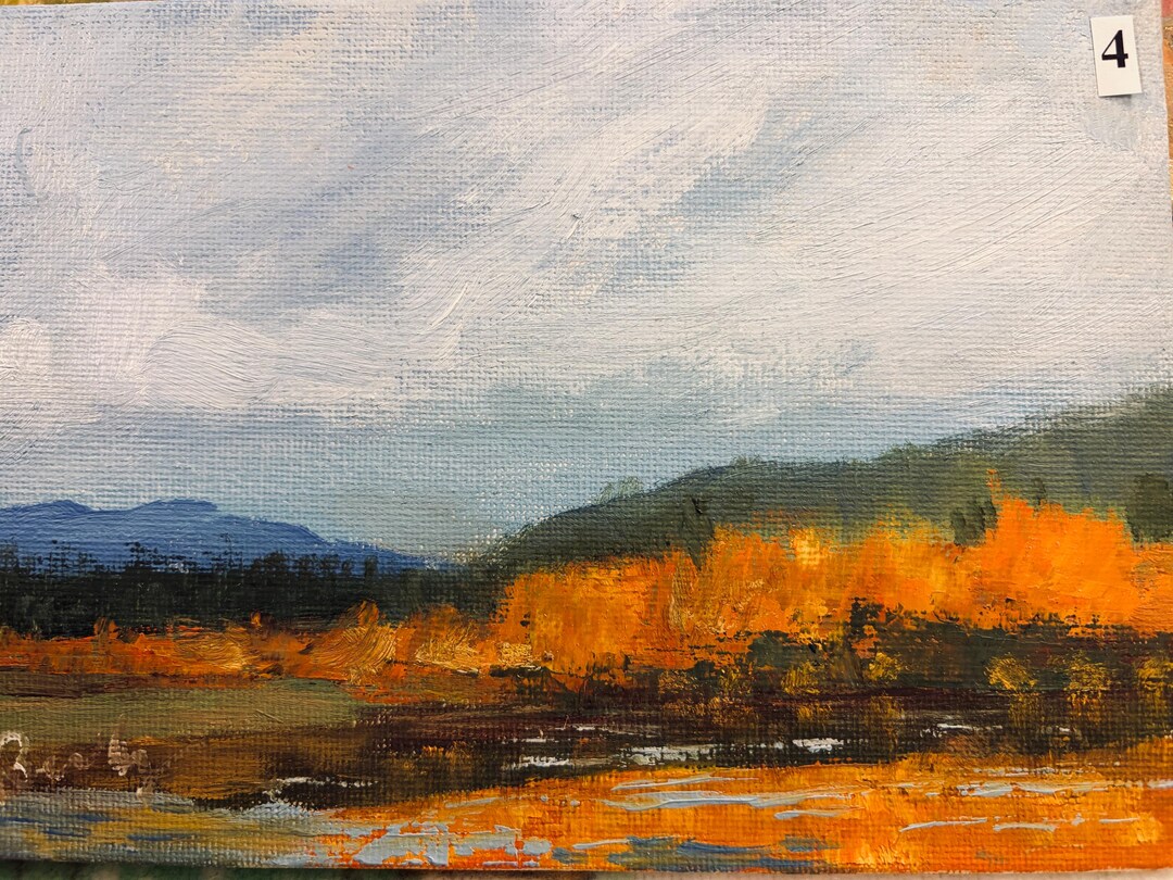 Original Landscape Oil Painting on Canvas (7"x5") - Etsy