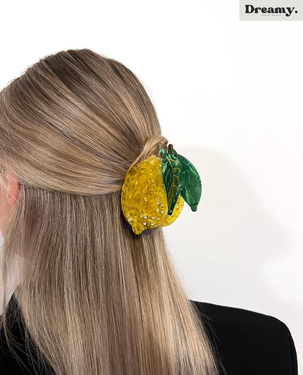 Pince à Cheveux Avocat - Accessoire Vert Pour Cheveux Mi-long | Coucou Suzette