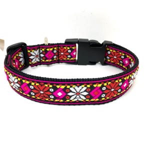 Aztec boho pattern dog collar