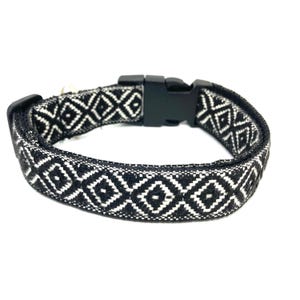 Aztec boho pattern dog collar