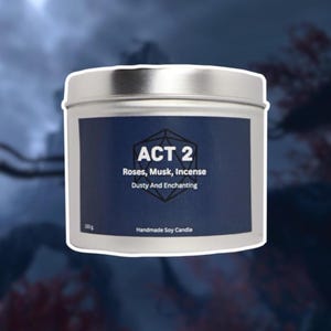 ACT 2 | Candle Inspired By Baldur&#39;s Gate 3 | Handmade Scented Soy Candle |  Game Themed Candle | Mood Candle For Playthrough