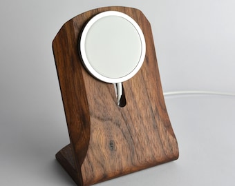 Made in USA, Wood iPhone MagSafe Charging Stand