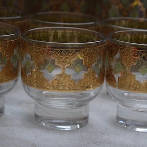 Vintage Culver Valencia Highball and Lowball Glasses