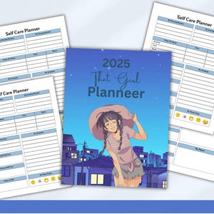 That Girl Planner | Digital Planner | Aesthetic Productivity Organizer | Self-Care Journal | Habit Tracker | Goal Setting | Instant Download