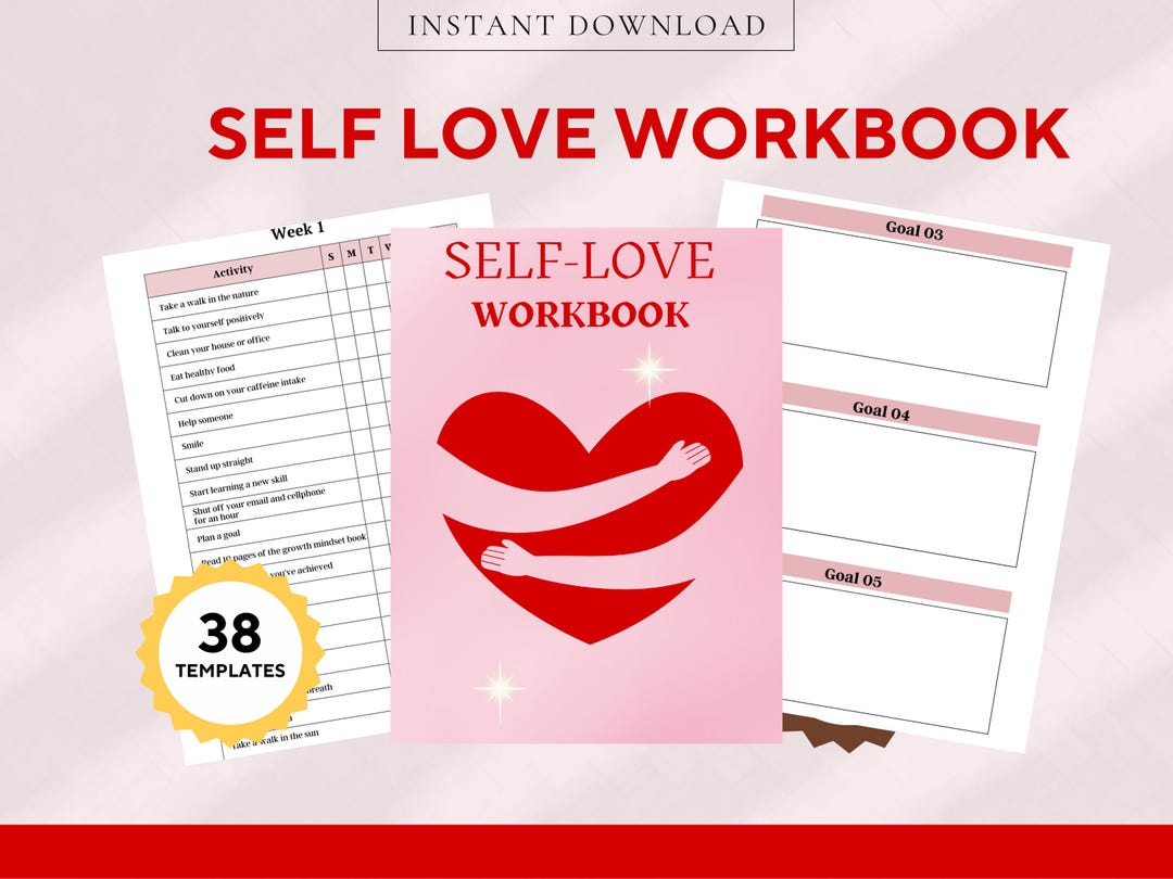 Self Love Workbook Printable |personal Growth Journal | Self Care ...
