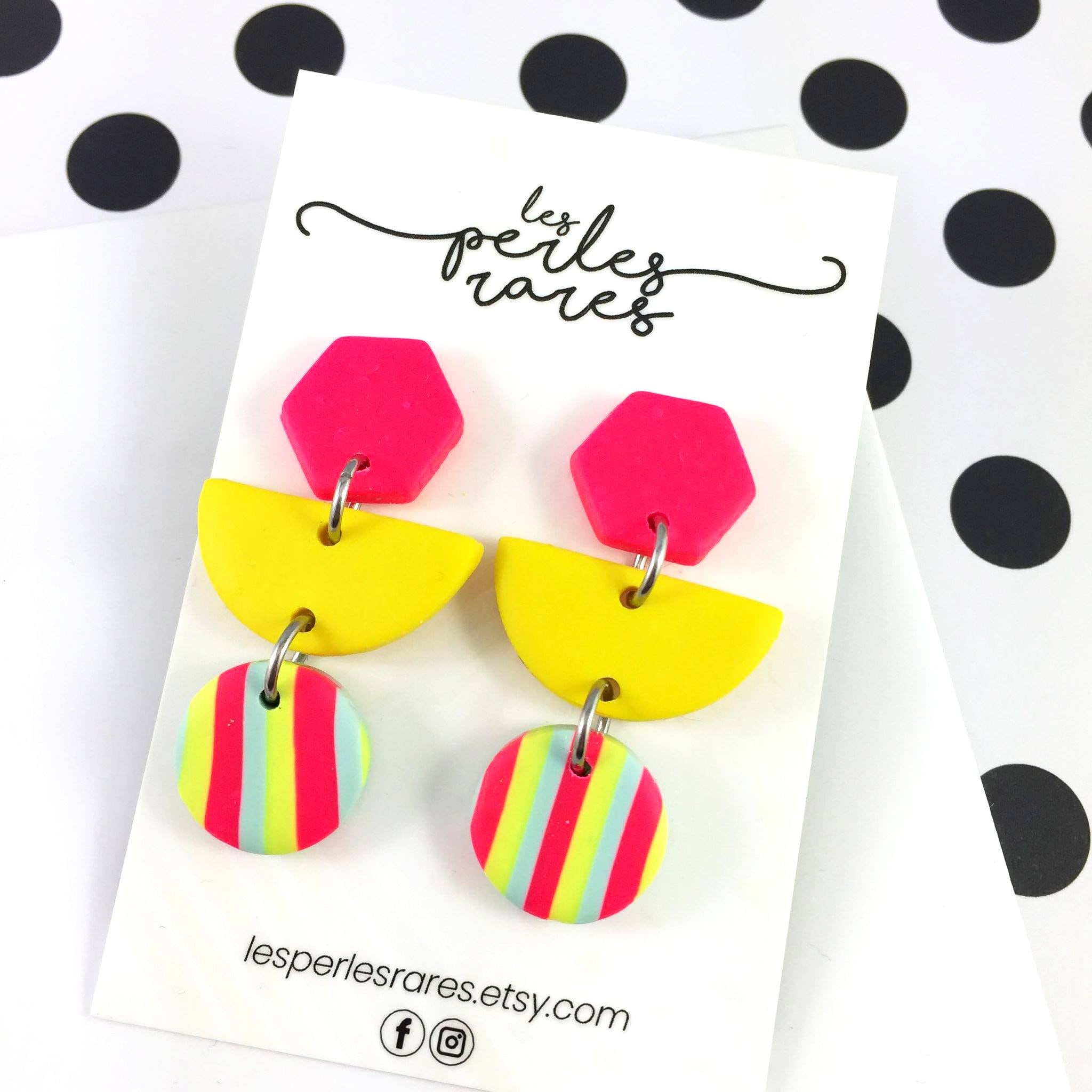 Dangle 2024 clay earrings