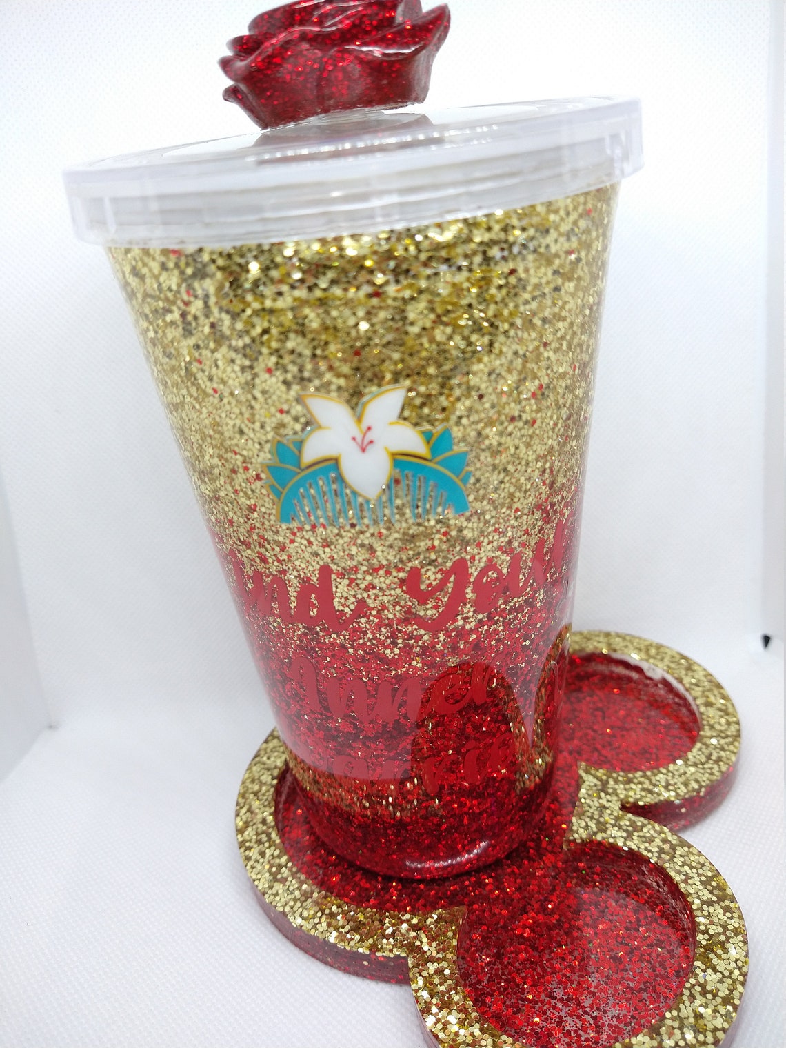 Mulan Inspired Disney princess glitter Tumbler glitter cup | Etsy