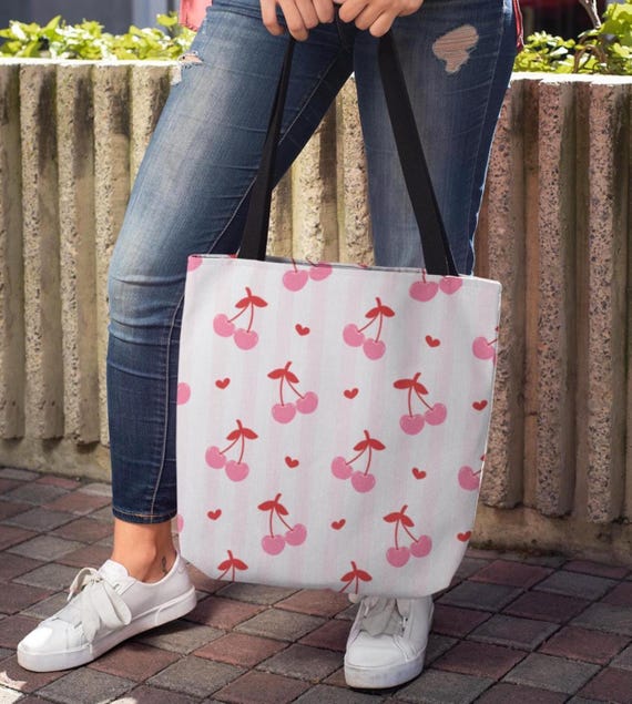 Cherry Blossom Clutch Bag, Flirty Stylish Handbag, Fun and Stylish