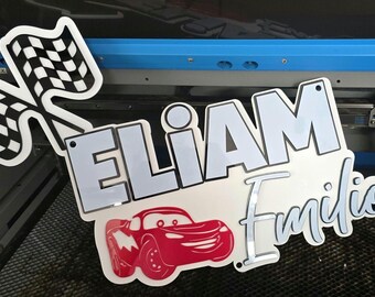 Custom 3D Acrylic Party Backdrop Sign: Personalized Name, Wedding, Baby Shower