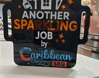 Custom Acrylic Business Sign| Business prop sign| service proffesionals| before and after photos| posts promoting sign| work showcase|