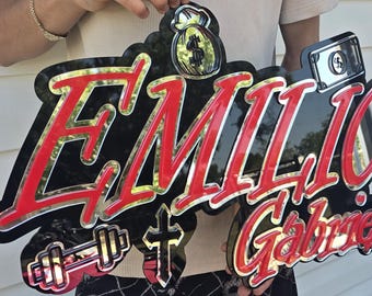 Custom 3D Acrylic Car Show Sign: Personalized LED Display