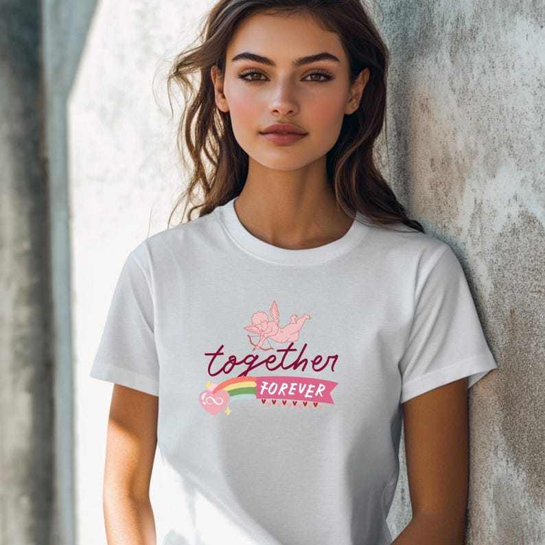 Together Forever Unisex Heavy Cotton Tee - Love Gift for Partner ...